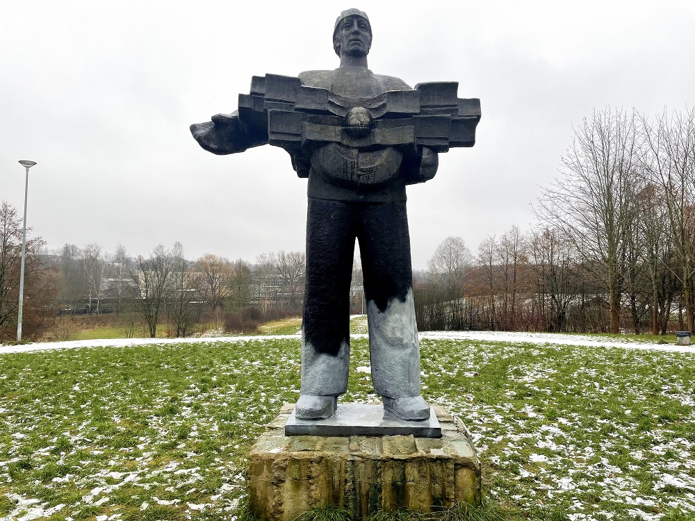 Naujosios Vilnios parko skulptūra Darbininkas-Vilnius
